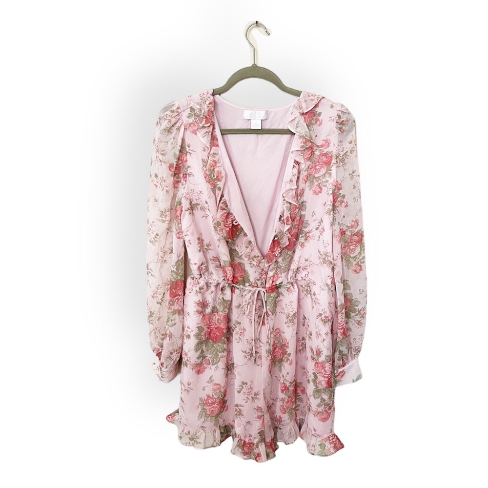 Rachel Parcell Pink Floral Romper